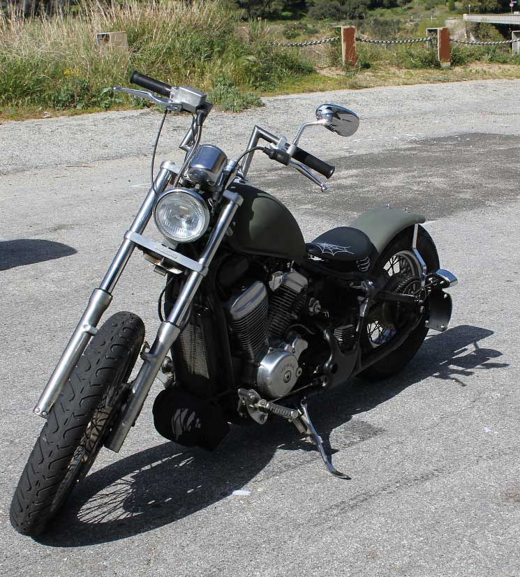 1999 Honda VT600 Bobber. This bike started out as a very nice, 